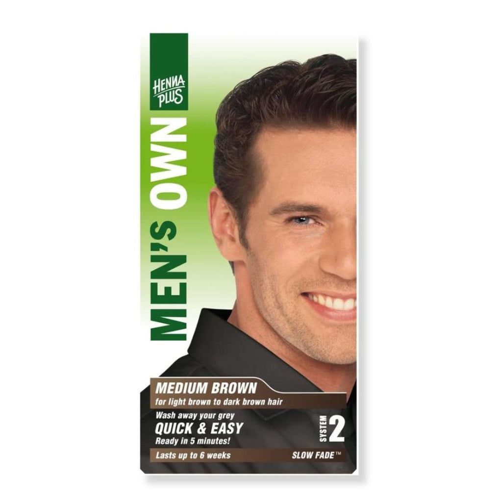 Henna Plus Men's Own Hair Colour - Medium Brown