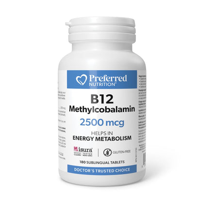 Preferred Nutrition Methylcobalamin B12 2500mcg - Lifestyle Markets