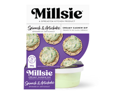 Millsie Cashew Dip - Spinach Artichoke (183g)