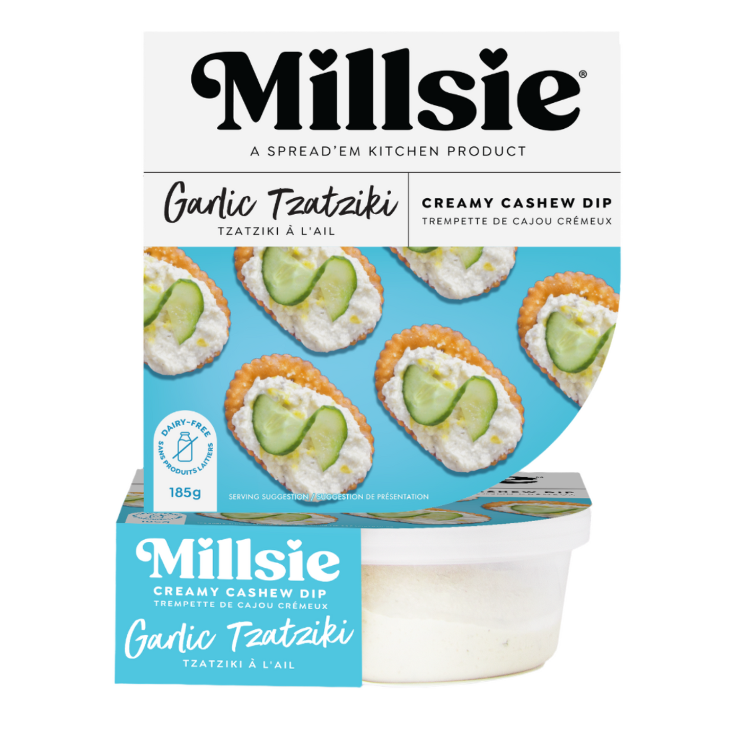Millsie Cashew Dip - Greek Tzatziki (185g)