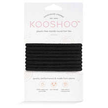 Kooshoo Plastic-Free Round Mondo Hair Ties Black - Lifestyle Markets
