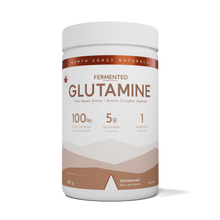 Container of North Coast Naturals Fermented Glutamine on a white background