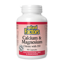 Natural Factors Calcium & Magnesium Citrate With D3 - Lifestyle Markets