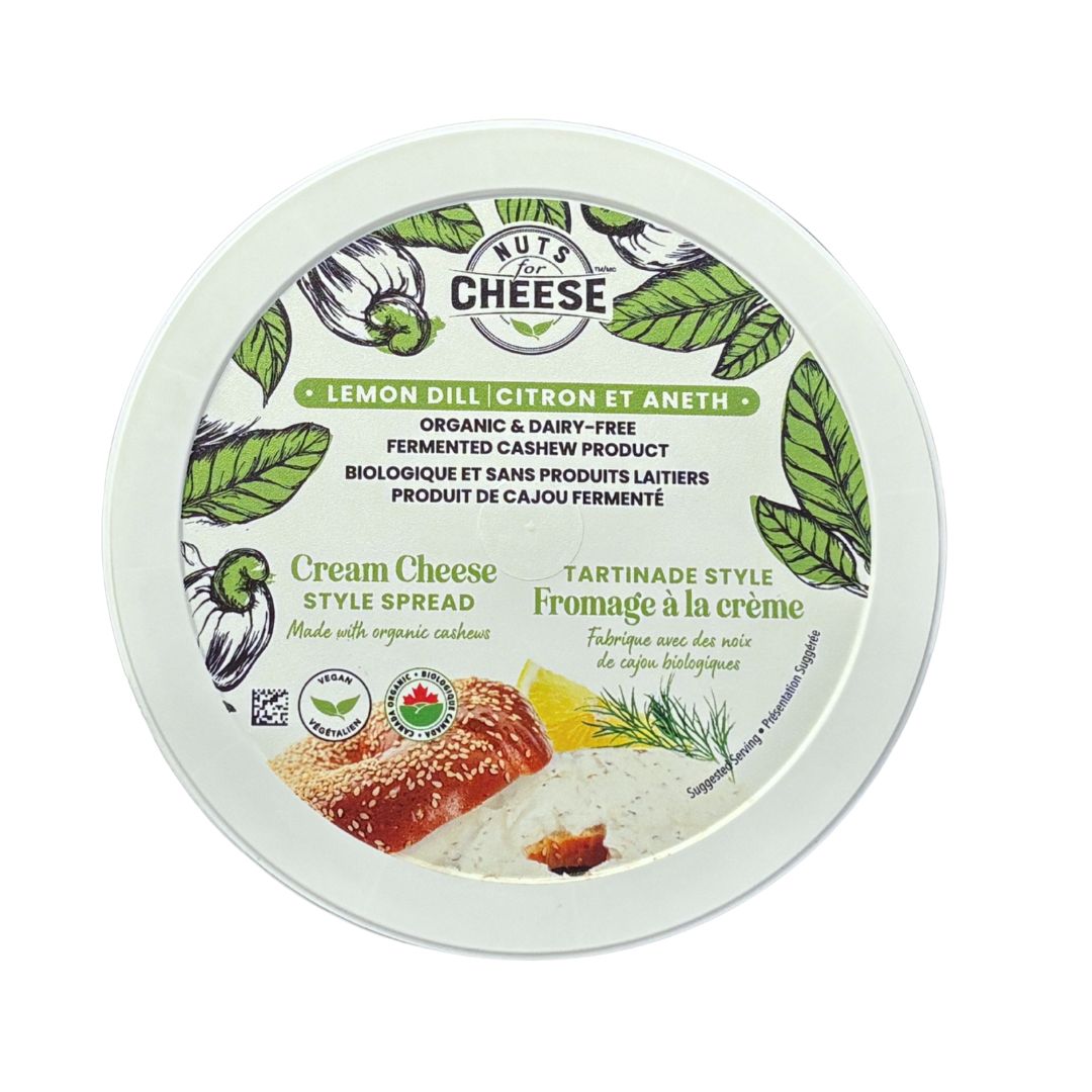 Nuts for Cheese Lemon Dill Cream Cheese Style (210g) - Lifestyle Markets