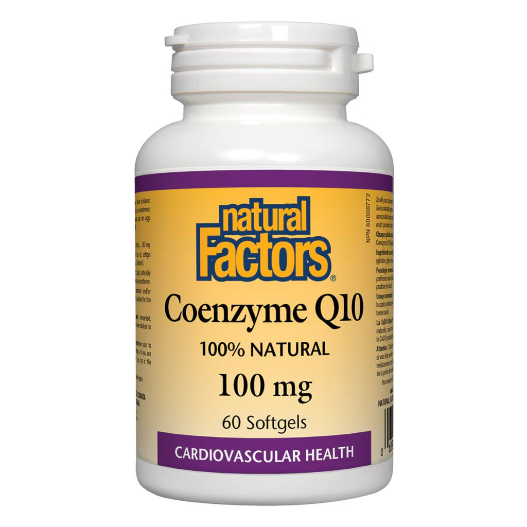 Natural Factors Coenzyme Q10 (100mg) (60 SoftGels)