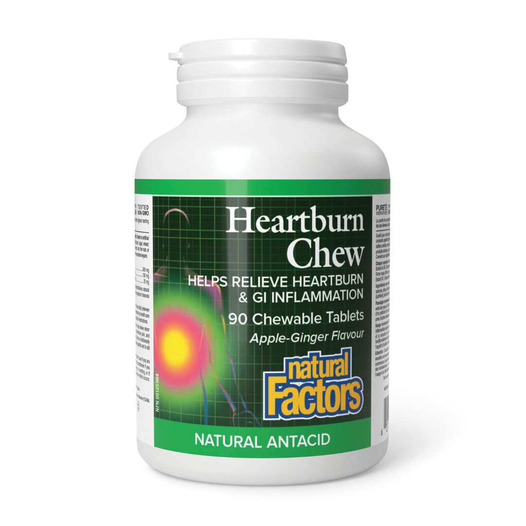 Natural Factors Heartburn Chew (90 Tabs) - Lifestyle Markets