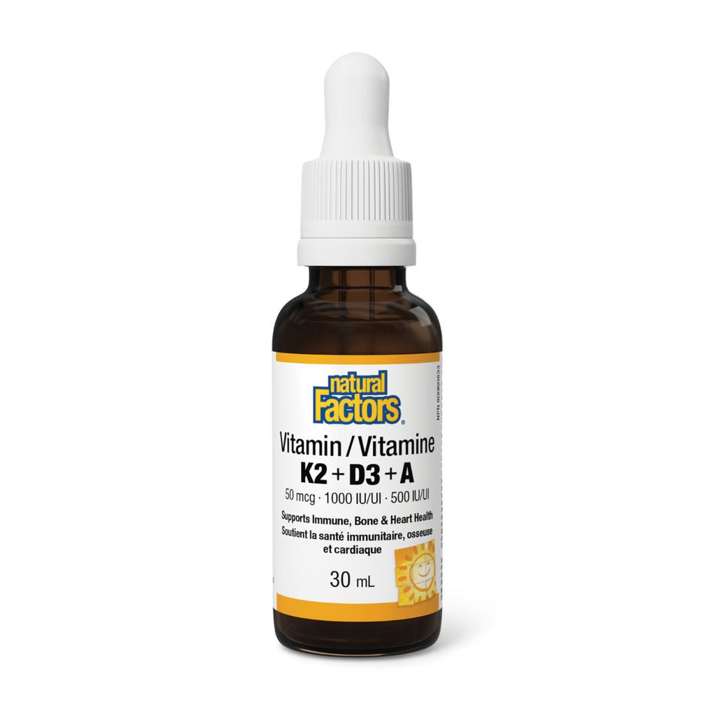 Natural Factors Vitamin K2 + A + D3 (30ml)