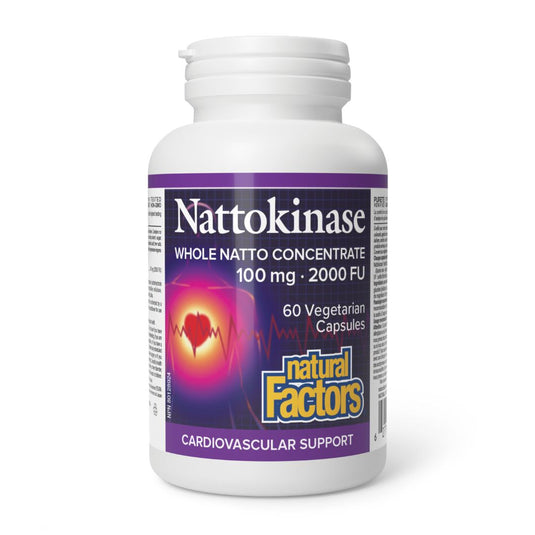 Natural Factors Nattokinase 100mg (60 VCaps) - Lifestyle Markets