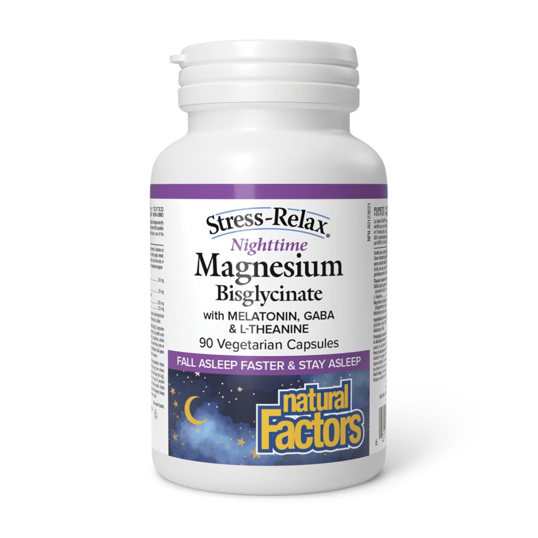 Natural Factors Nighttime Magnesium (90 VCaps) - Lifestyle Markets