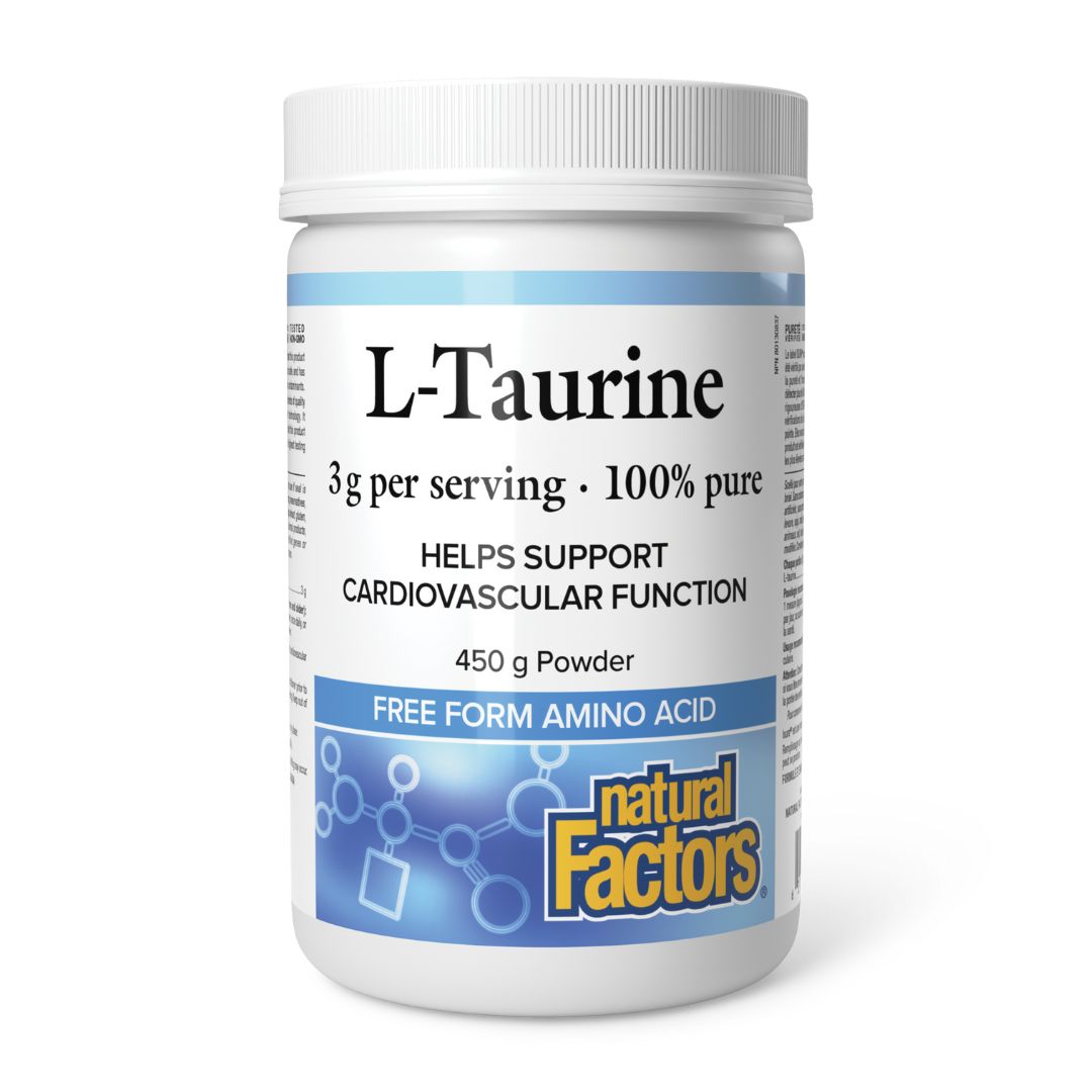 Natural Factors L-Taurine Powder (450g) - Lifestyle Markets