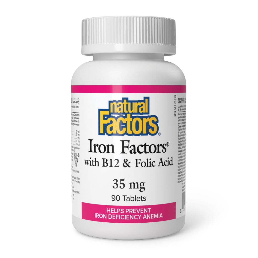 Natural Factors Iron Factors (35mg) (90 Tablets)