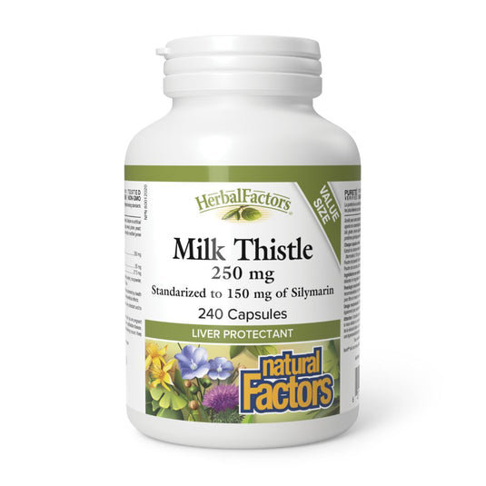 Natural Factors Milk Thistle 250g (150mg Silymarin ) - Lifestyle Markets