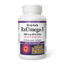 Natural Factors RxOmega-3 Mini-Gels 500mg (SGels)