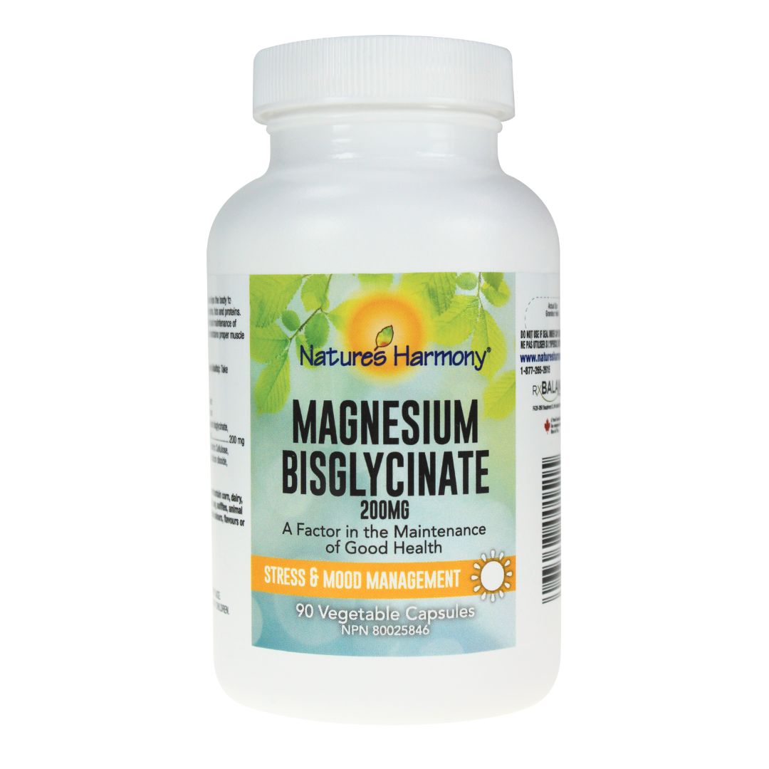 Nature's Harmony Magnesium Bisglycinate 200mg (90 Vcaps) - Lifestyle Markets
