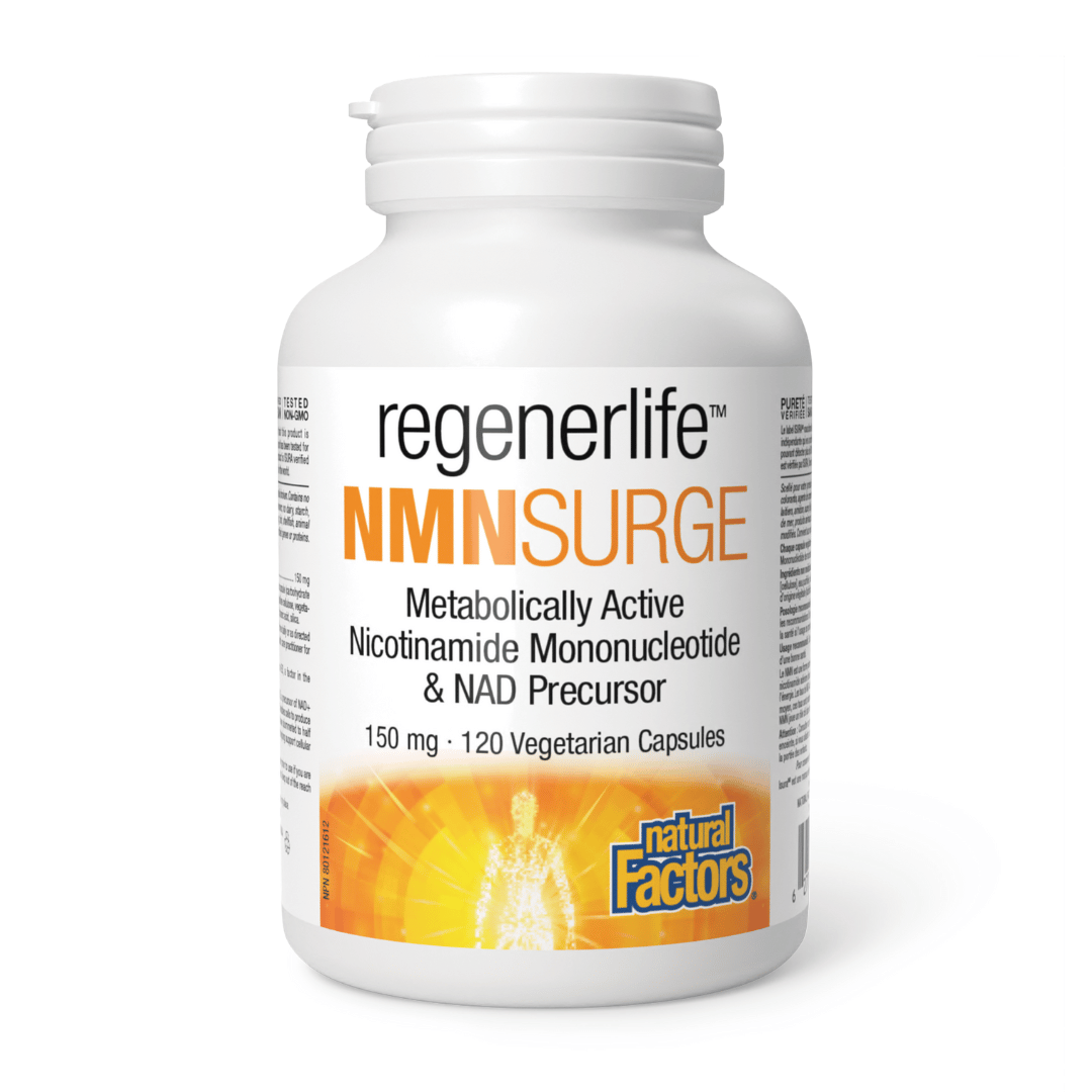 Natural Factors RegenerLife NMNSurge (120VCaps) - Lifestyle Markets