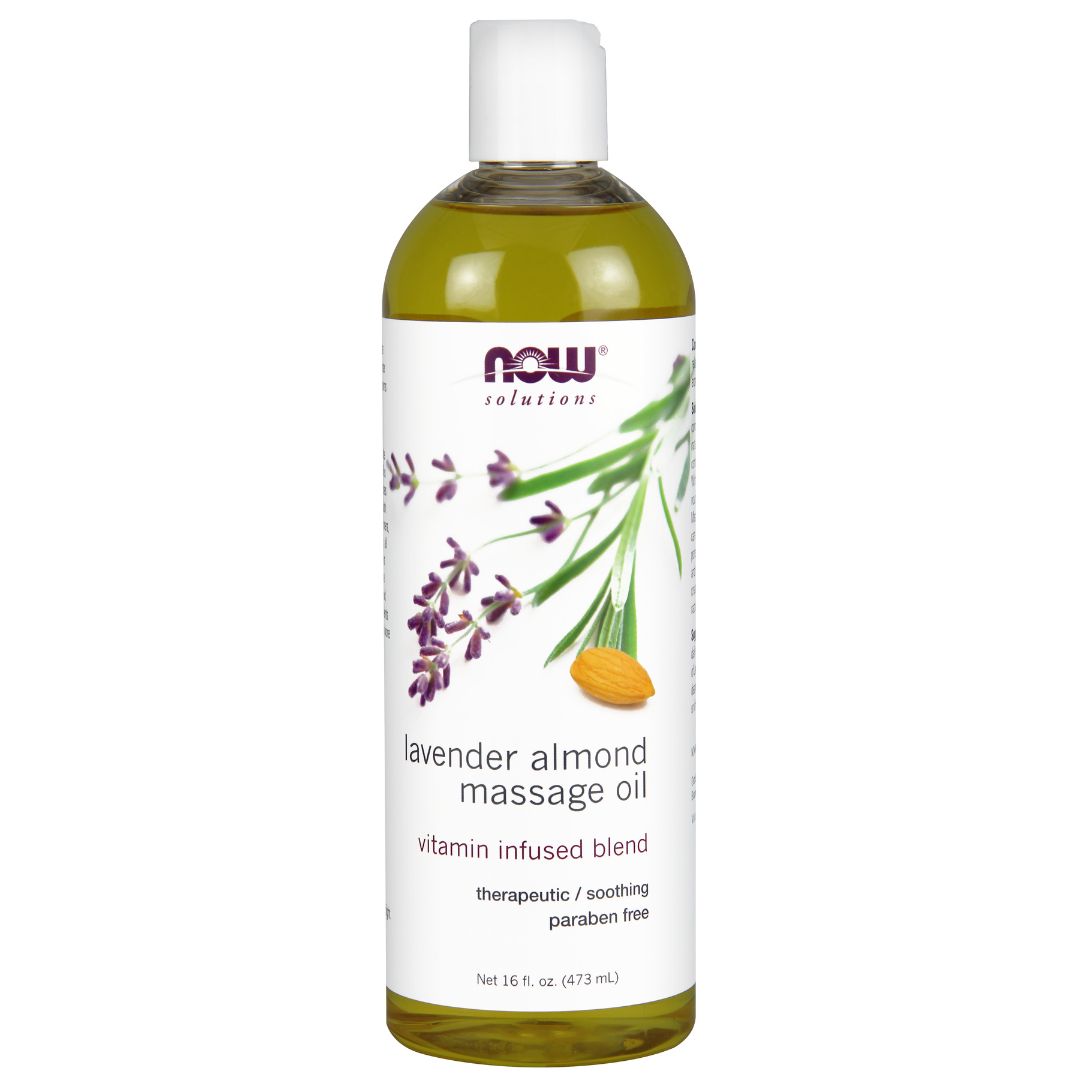 Now Lavender Almond Massage Oil (473ml) - Lifestyle Markets