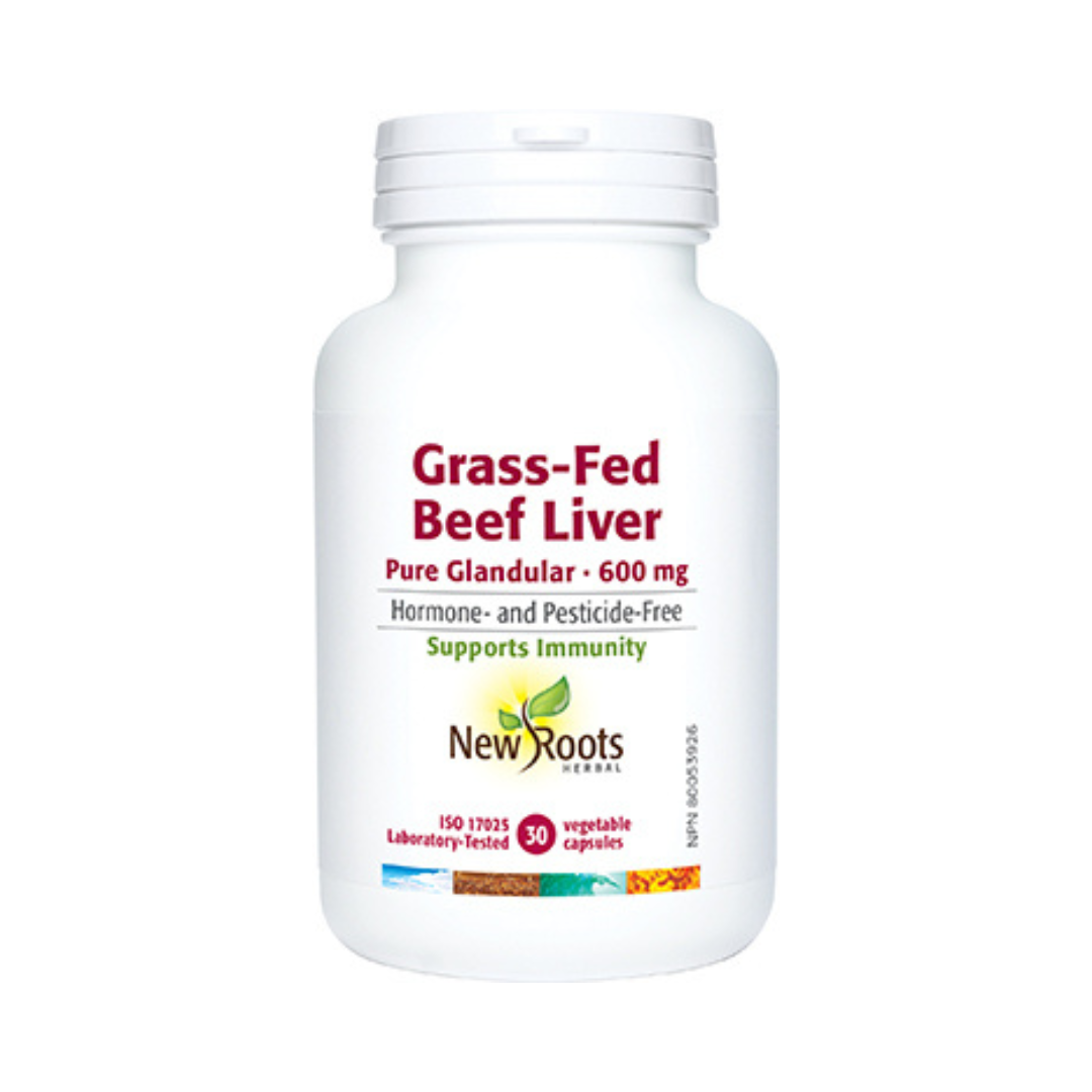 New Roots Grass-Fed Beef Liver (30 VCaps) - Lifestyle Markets