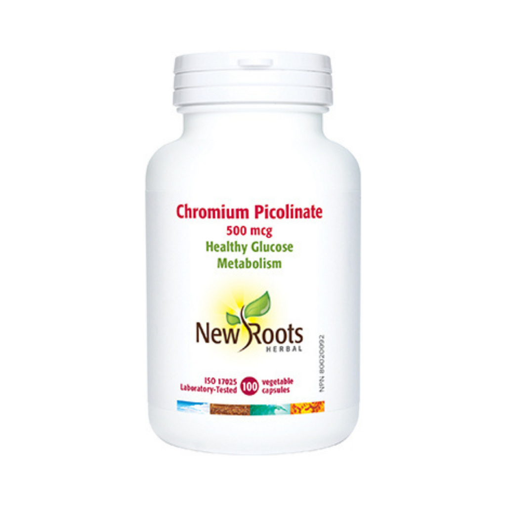 New Roots Chromium Picolinate 500mcg (100 VCaps)