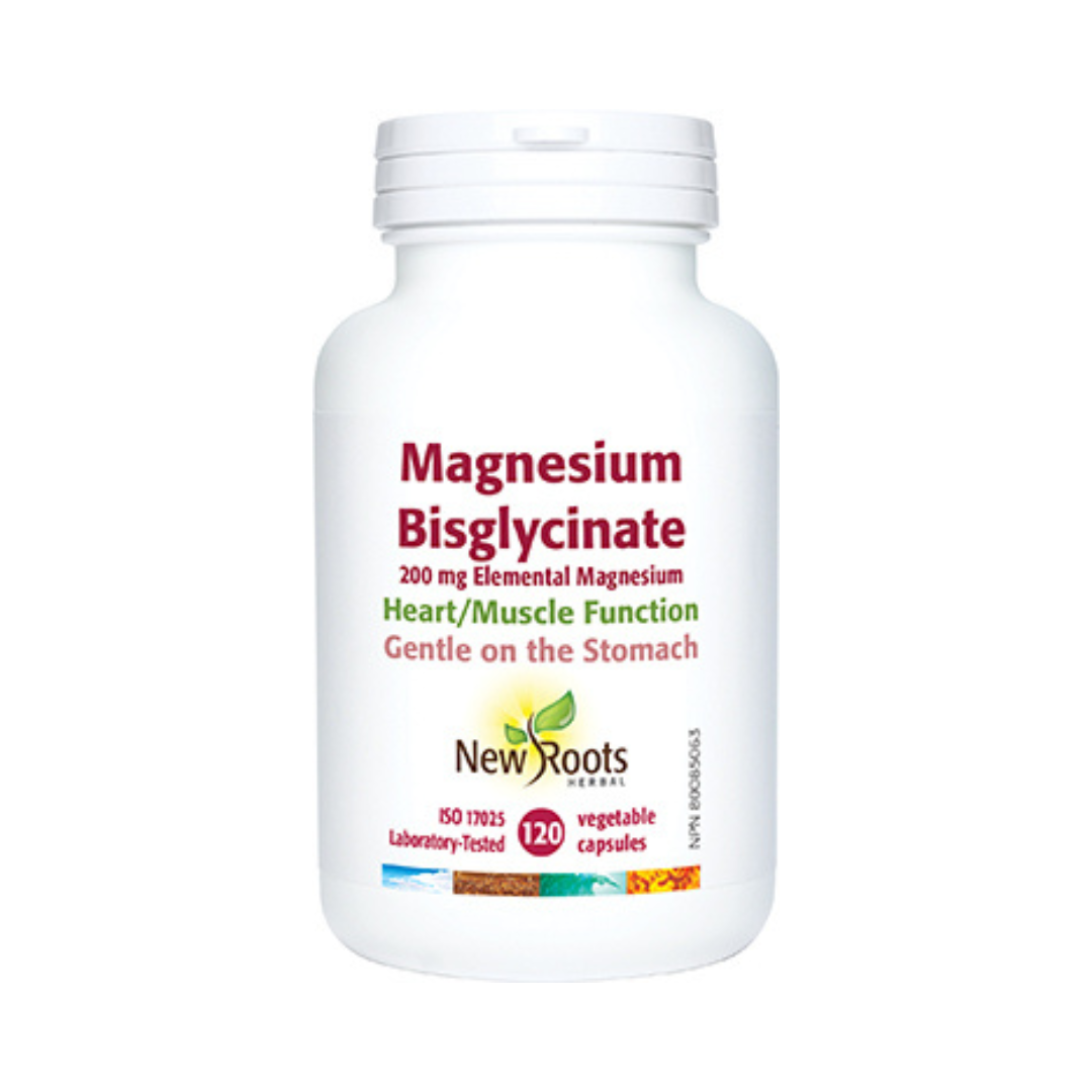 New Roots Magnesium Bisglycinate (120 VCaps) - Lifestyle Markets