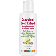 Bottle of Grapefruit Seed Extract by New Roots on a white background