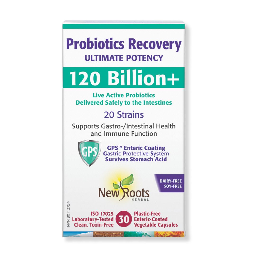 New Roots Probiotics Recovery - 120 Billion + (30 VCaps) - Lifestyle Markets