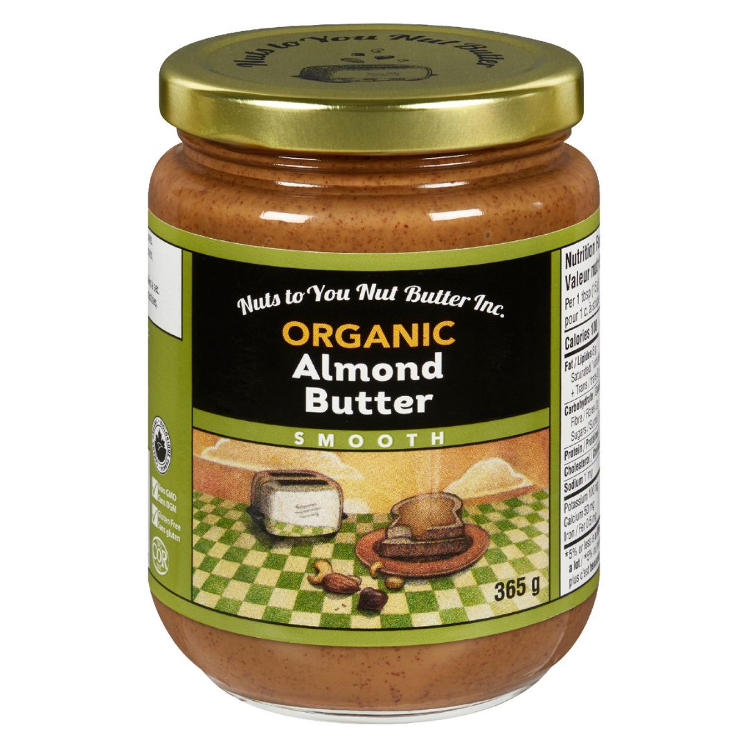 Nuts to You Organic Almond Butter - Smooth (365g) - Lifestyle Markets