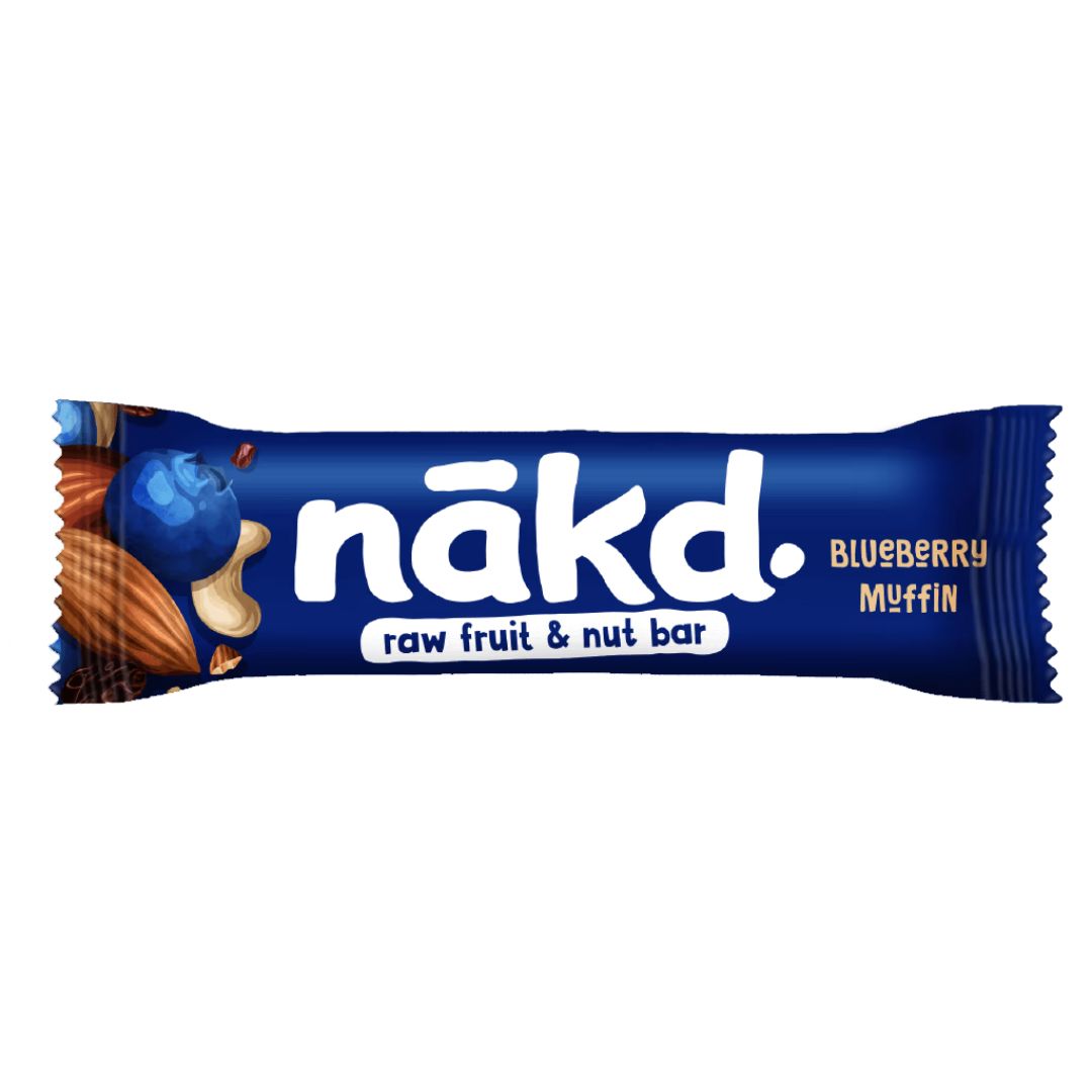 Nakd Yummy Mix Raw Fruit & Nut Snack Bars Gluten Free Variety Pack Of