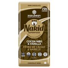 Zazubean Nakid - Cocoa Nibs & Vanilla (85g) - Lifestyle Markets