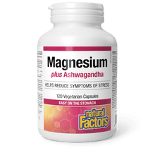Natural Factors Magnesium plus Ashwagandha (120vcaps)