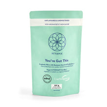 Mint green package of Niyama product on a white background