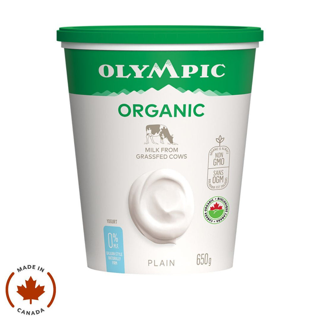 Olympic Organic No Fat Yogurt - Plain (2 Sizes)