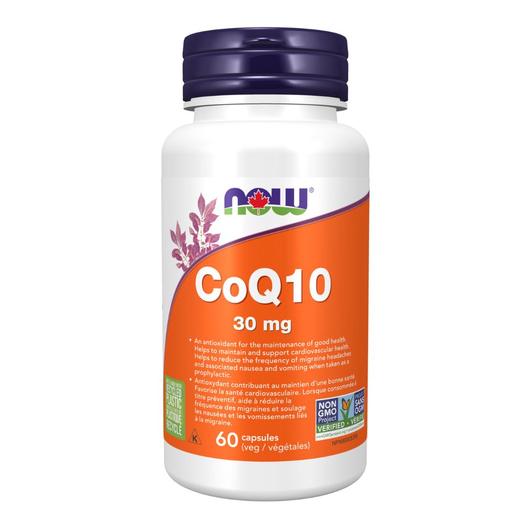 Now Foods CoQ10 30mg (60 VCaps) - Lifestyle Markets