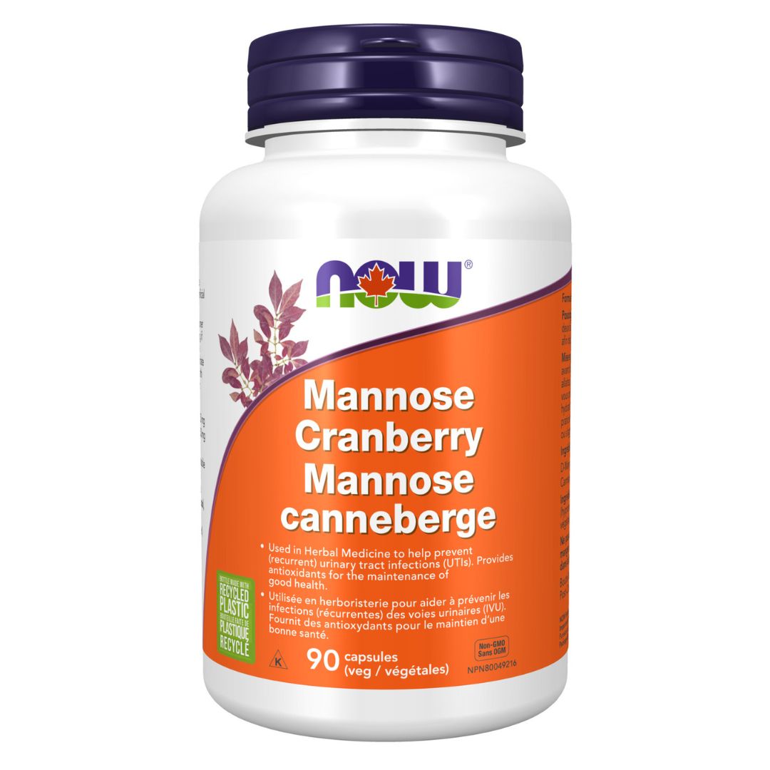 Now Mannose Cranberry (90 VCaps) - Lifestyle Markets