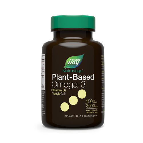 Nature's Way NutraVege +D Omega-3 Plant (30 Sgels) - Lifestyle Markets