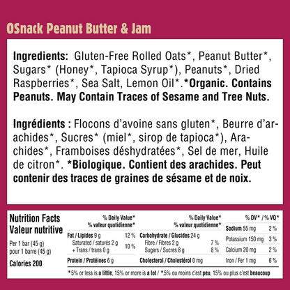 Hornby Organic OSnack - Peanut Butter & Jam (45g) - Lifestyle Markets