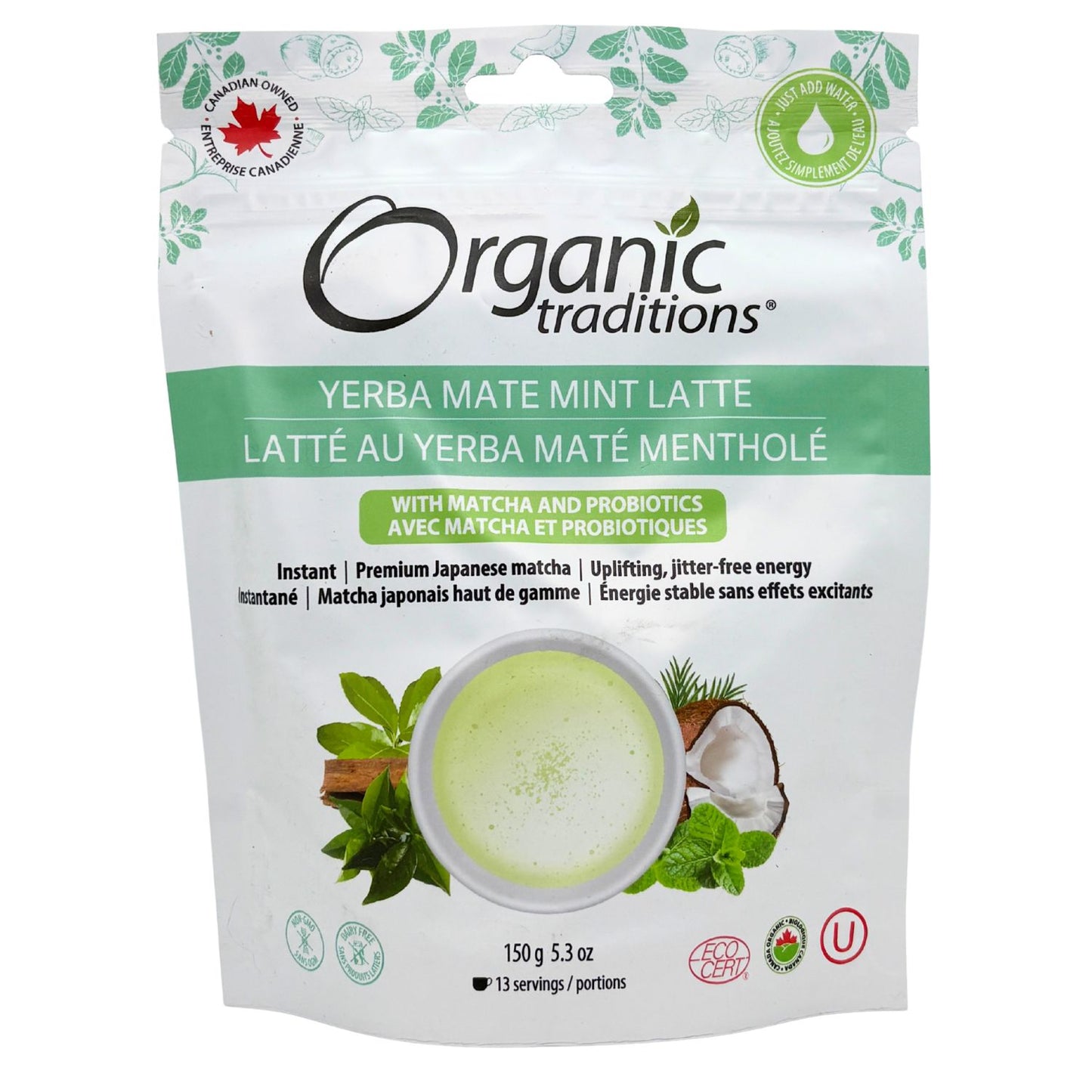 Organic Traditions Yerba Mate Latte (150g)