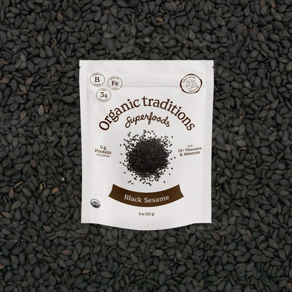 Organic Traditions Black Sesame Seeds (227g)