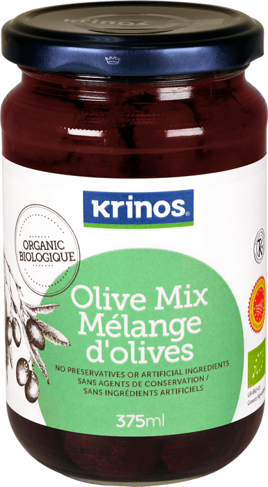 Krinos Organic Olive Mix (375ml)