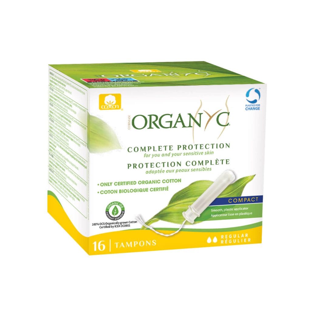 Organyc Compact Tampons Regular w/ Applicator (16ct) - Lifestyle Markets