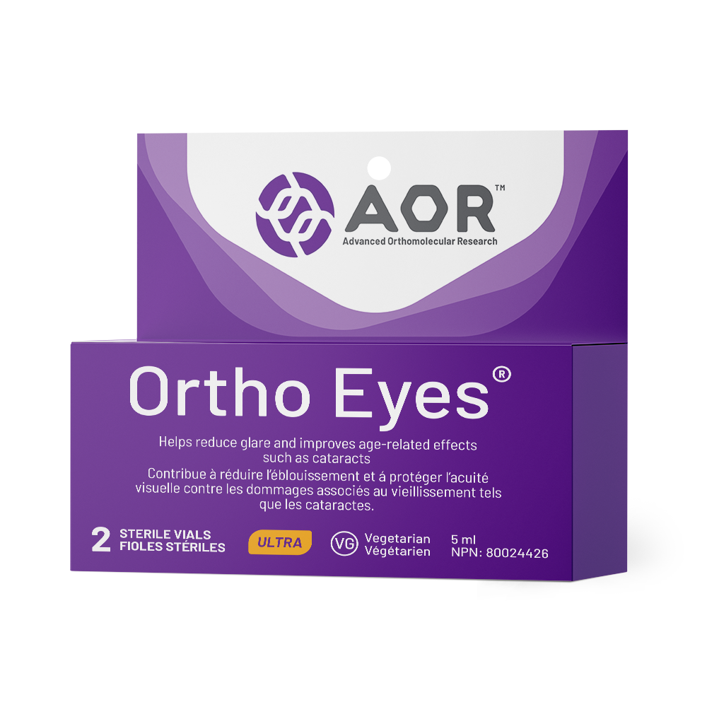 AOR Ortho Eyes packaging on a white background