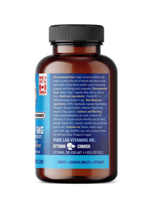 Pure Lab Bioactive Folic Acid (60 VCaps) - Lifestyle Markets