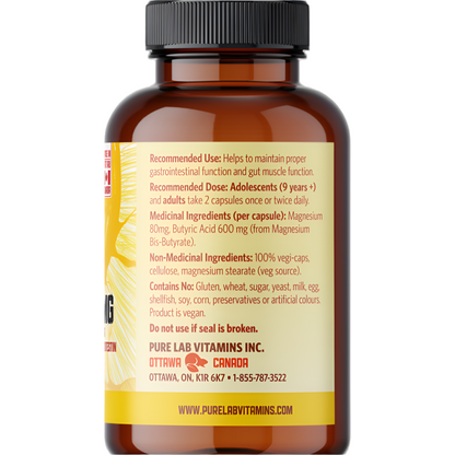 Pure Lab Magnesium Butyrate (120 VCaps) - Lifestyle Markets
