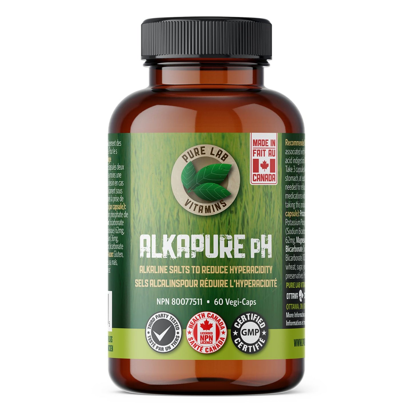 Pure Lab Vitamins AlkaPure pH (60 VCaps)
