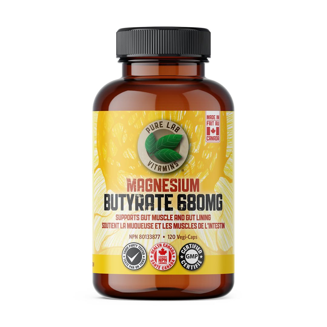 Pure Lab Magnesium Butyrate (120 VCaps) - Lifestyle Markets