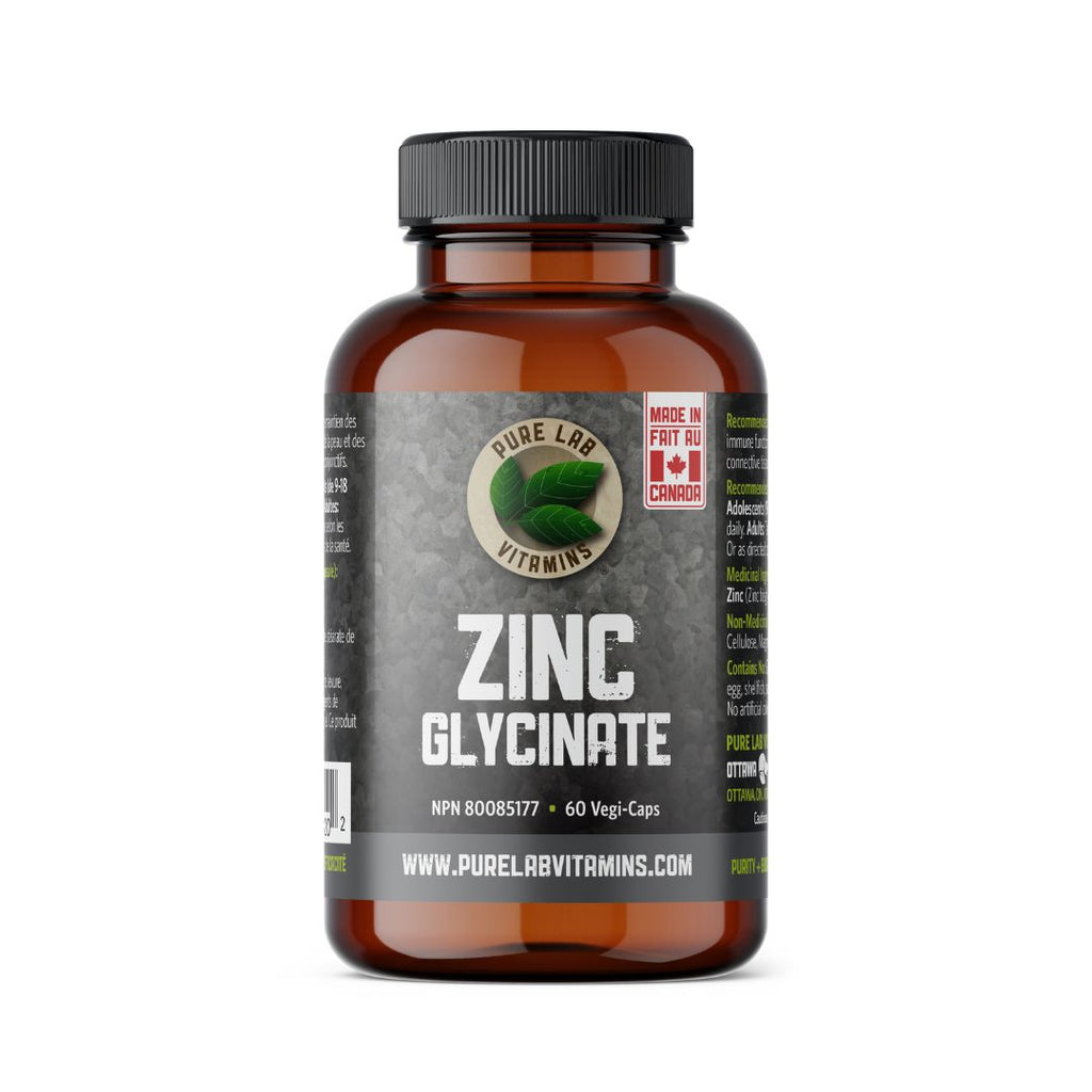 Pure Lab Vitamins Zinc Glycinate (60 VCaps)