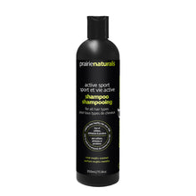 Prairie Naturals shampoo bottle on a white background