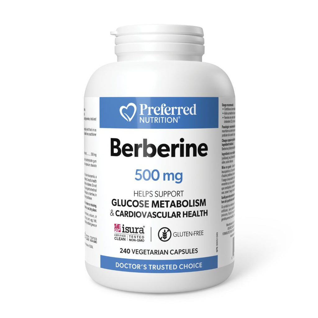 Preferred Nutrition Berberine (500mg) (240 VCaps)