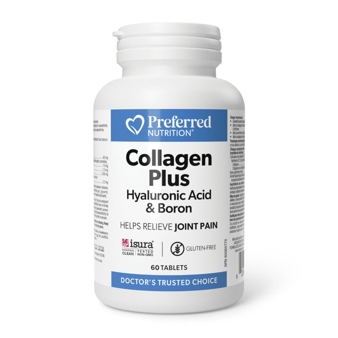 Preferred Nutrition Collagen Plus Hyaluronic Acid & Boron (60 Tabs) - Lifestyle Markets