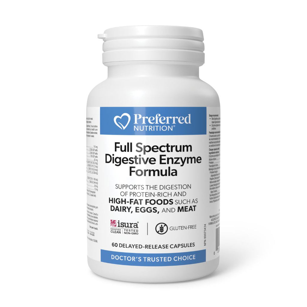 Preferred Nutrition Full Spectrum Digestive Enzyme Formula (60 Caps)