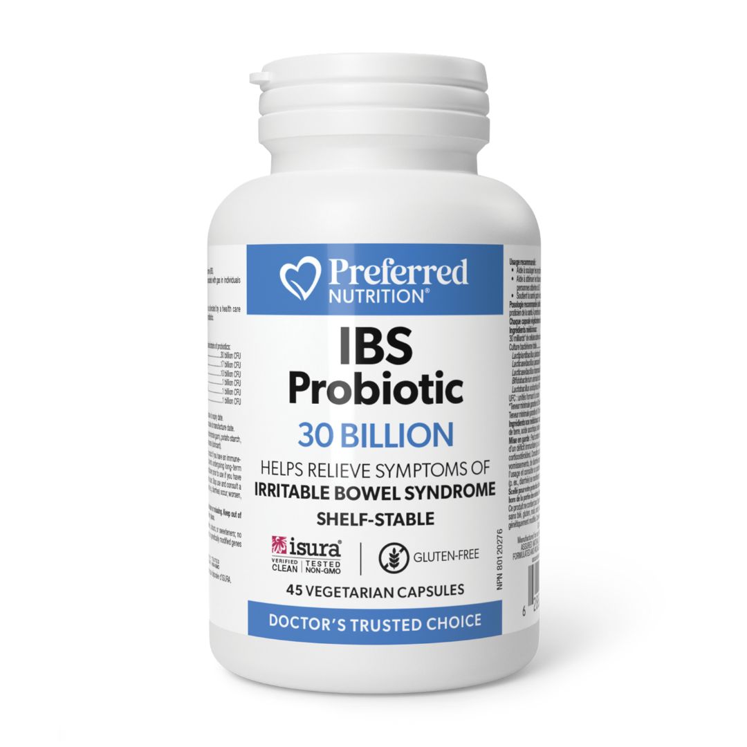 Preferred Nutrition IBS Probiotic 30 Billion (45 VCaps) - Lifestyle Markets